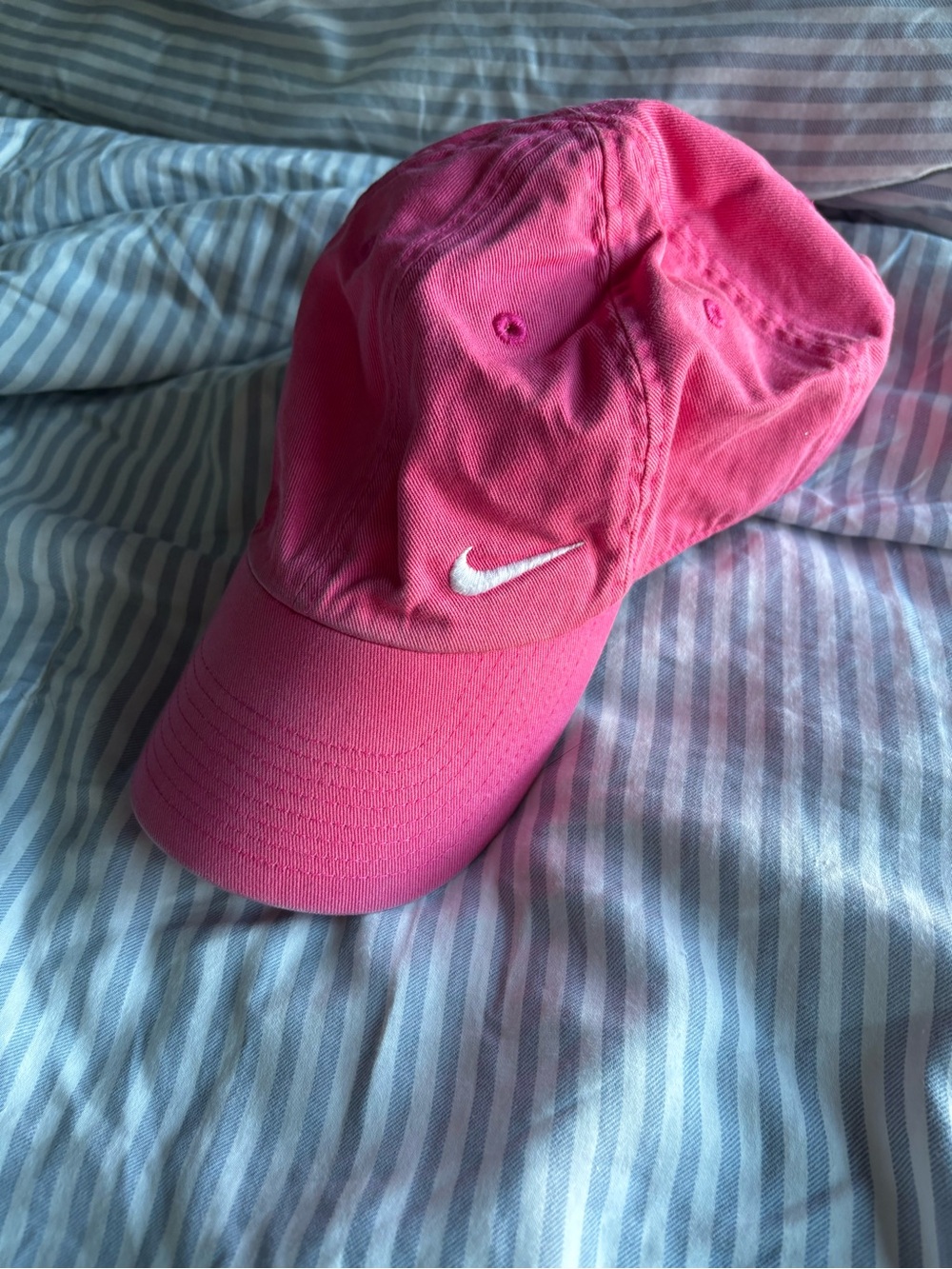 Nike Pink Embroidered Swoosh Cap